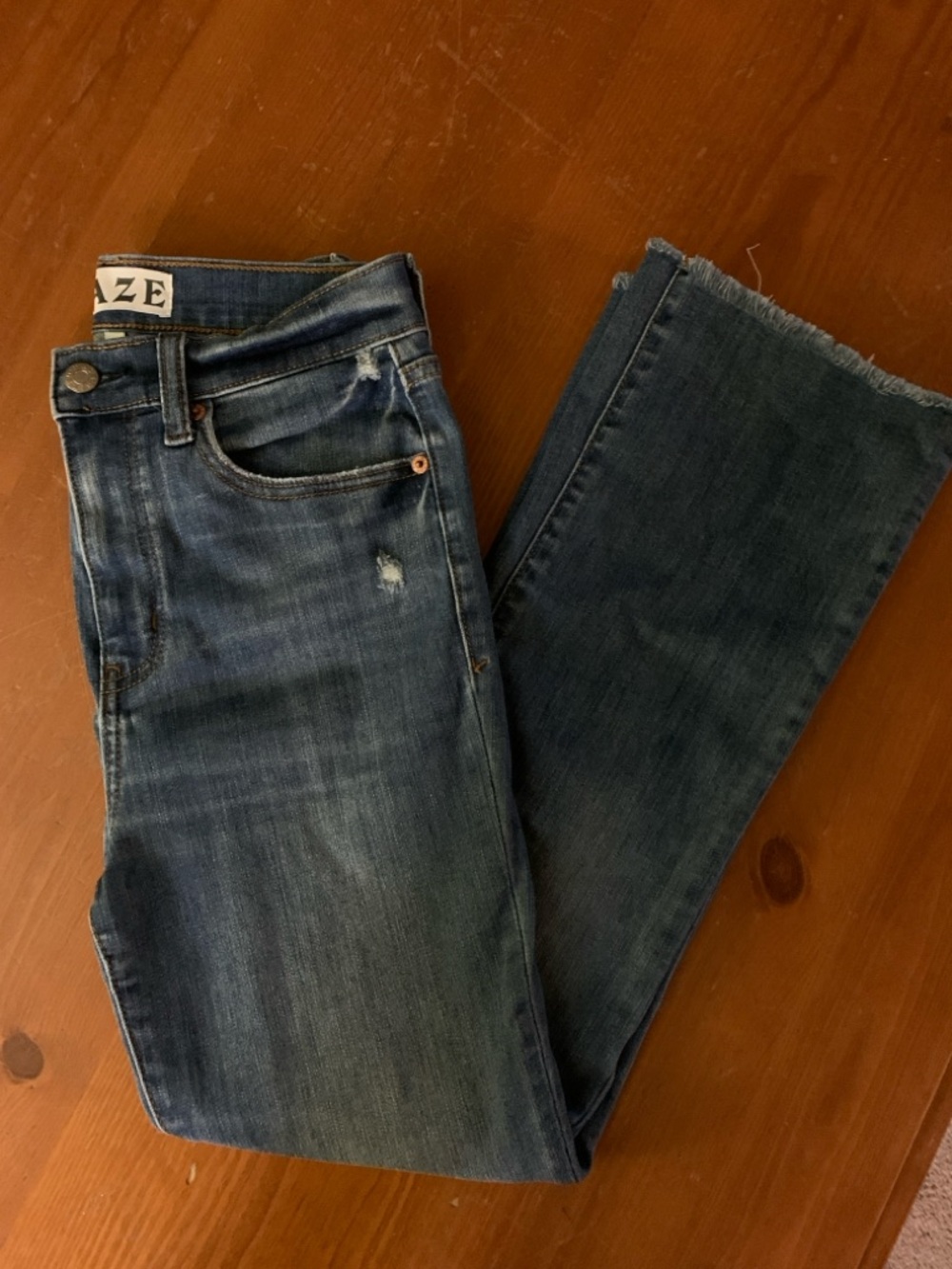 DAZE REPREVE Blue Straight-Leg Jeans - Picture 12 of 12